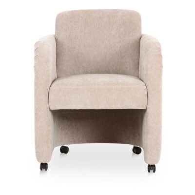 Mesto Rolling Dining Chair Taupe