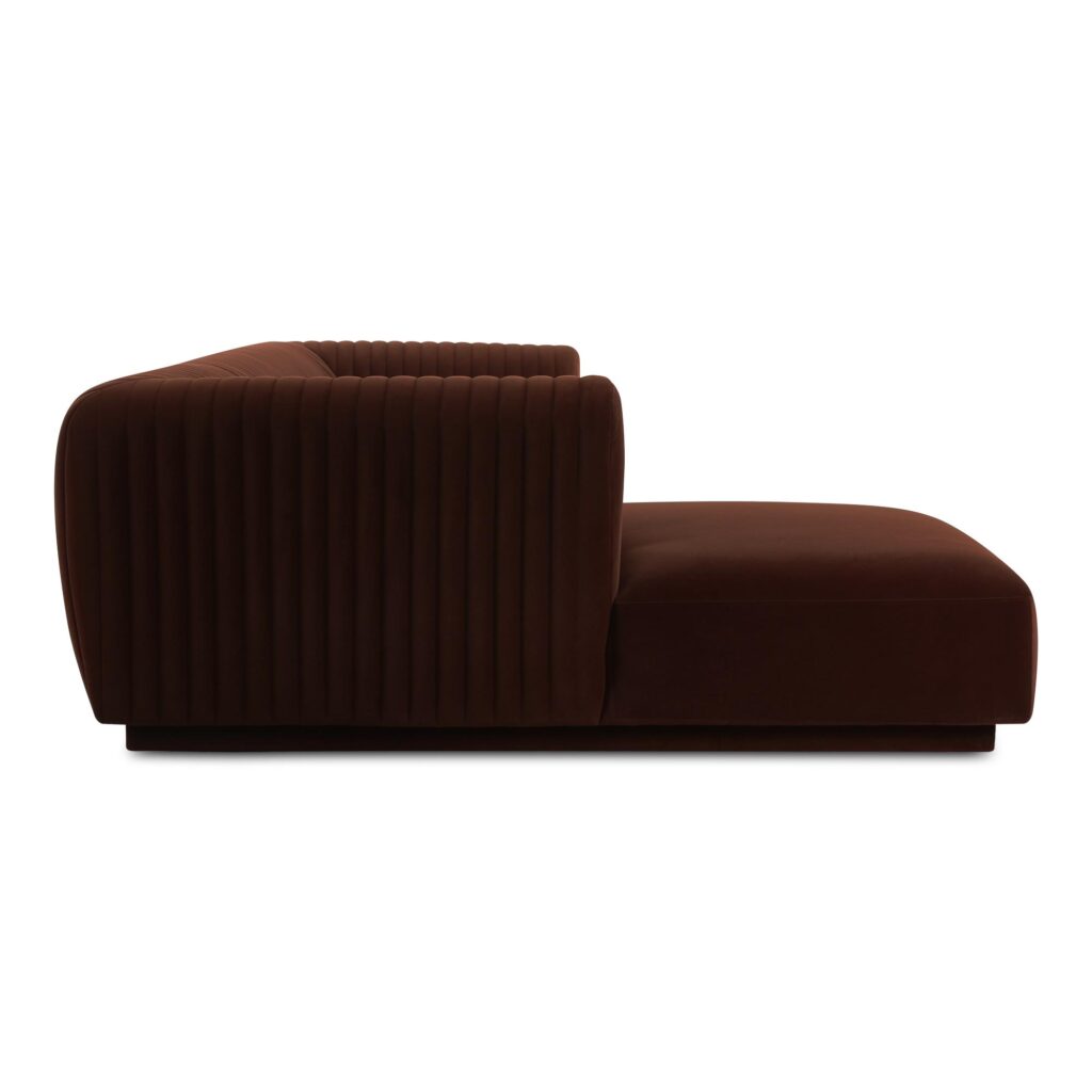 Zandro Left Sectional Warm Brown - Image 3