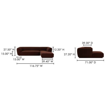 Zandro Sectional Right OA-1036-03-R-0 OA 1036 03 R 0 70