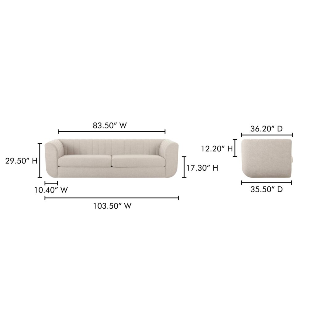 Rosy Sofa Oatmeal - Image 11