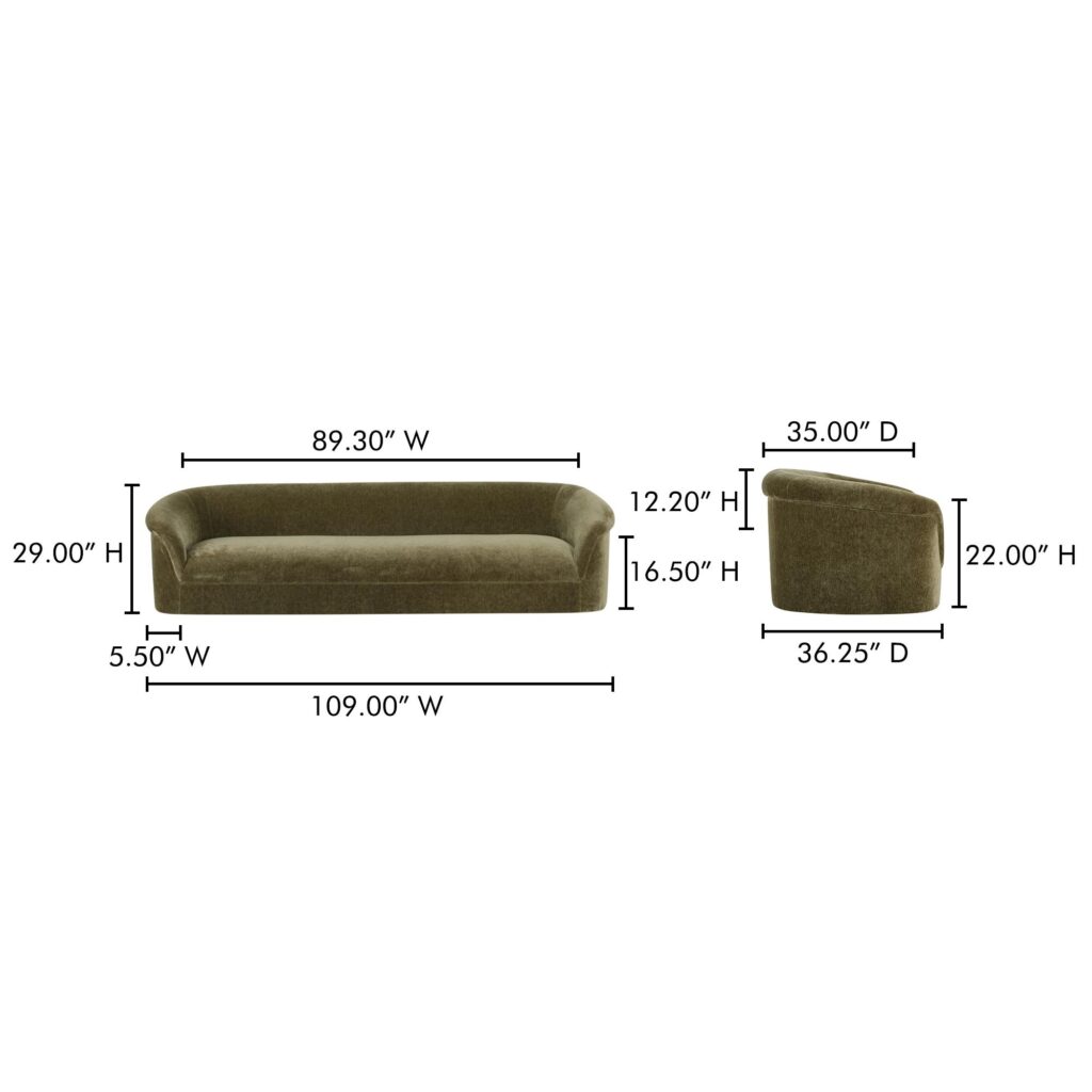 Thora Sofa Dark Green - Image 12