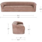 Thora Sofa Blush OA-1040-33 OA 1040 33 70 dim