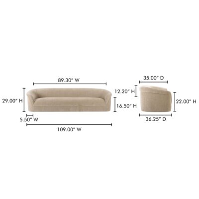 Thora Sofa OA-1040-34 OA 1040 34 70