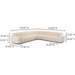 Roman L-Shaped Sectional Oat OA-1042-34-0 OA 1042 34 0 70