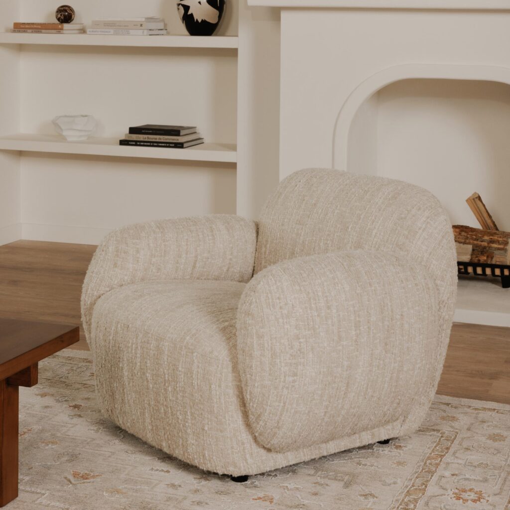 Hazel Lounge Chair Off White - Image 8