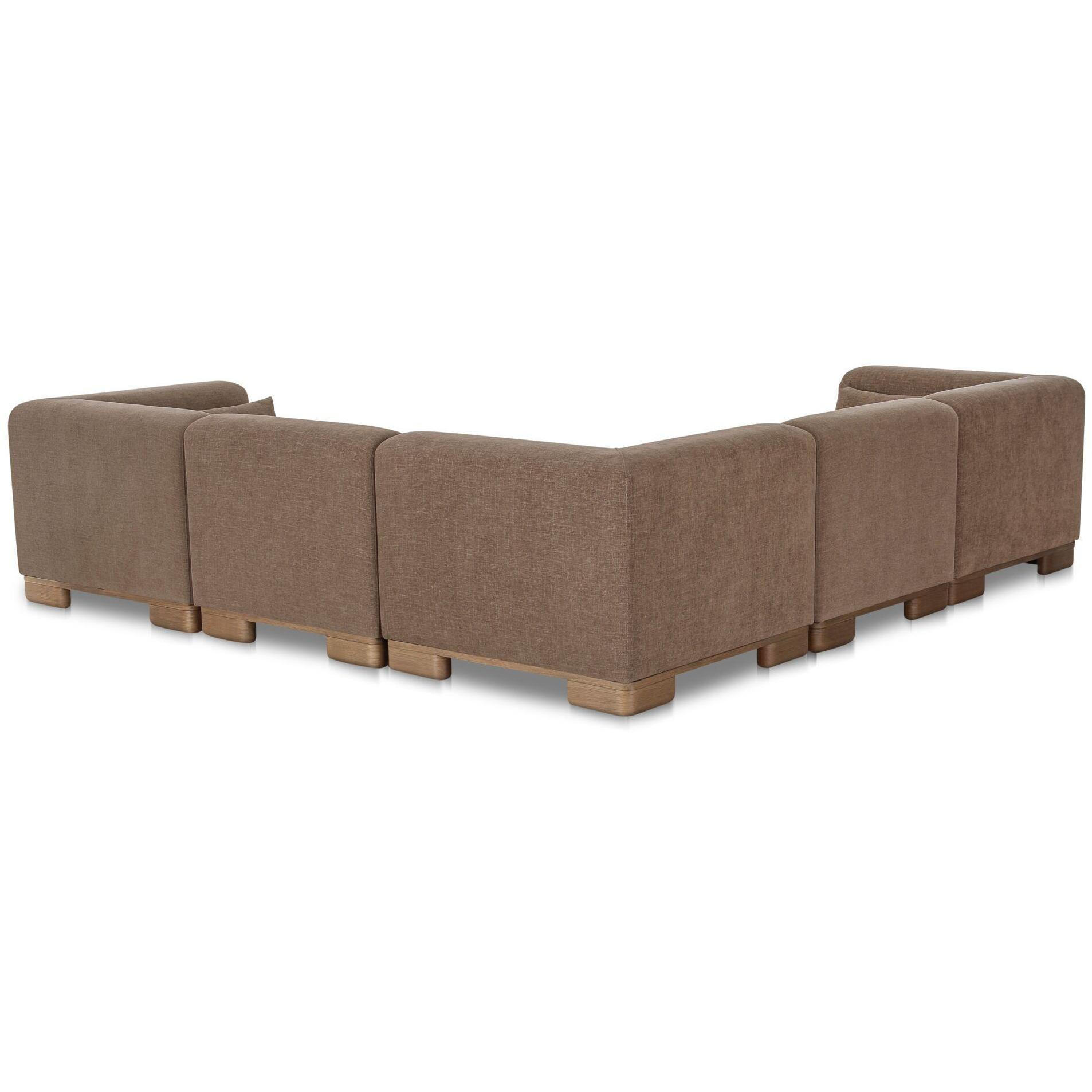 June Classic L Modular Sectional Dark Brown 4 June Classic L Modular Sectional Dark Brown - Image 4
