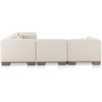 June Classic L-Shaped Modular Sectional Oatmeal OA-1048-34 OA 1048 34 June back silo