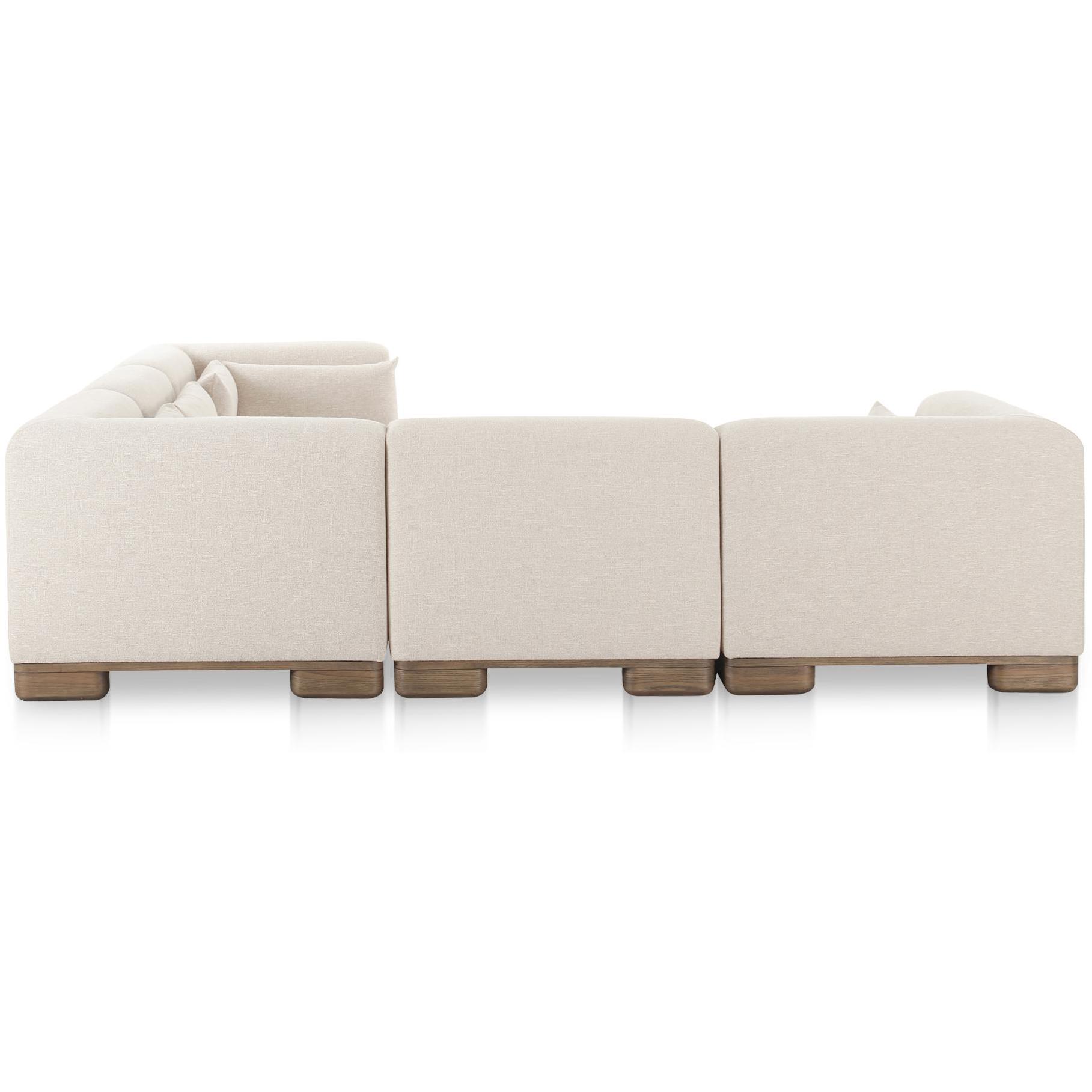 June Classic L-Shaped Modular Sectional Oatmeal 6 June Classic L-Shaped Modular Sectional Oatmeal - Image 6