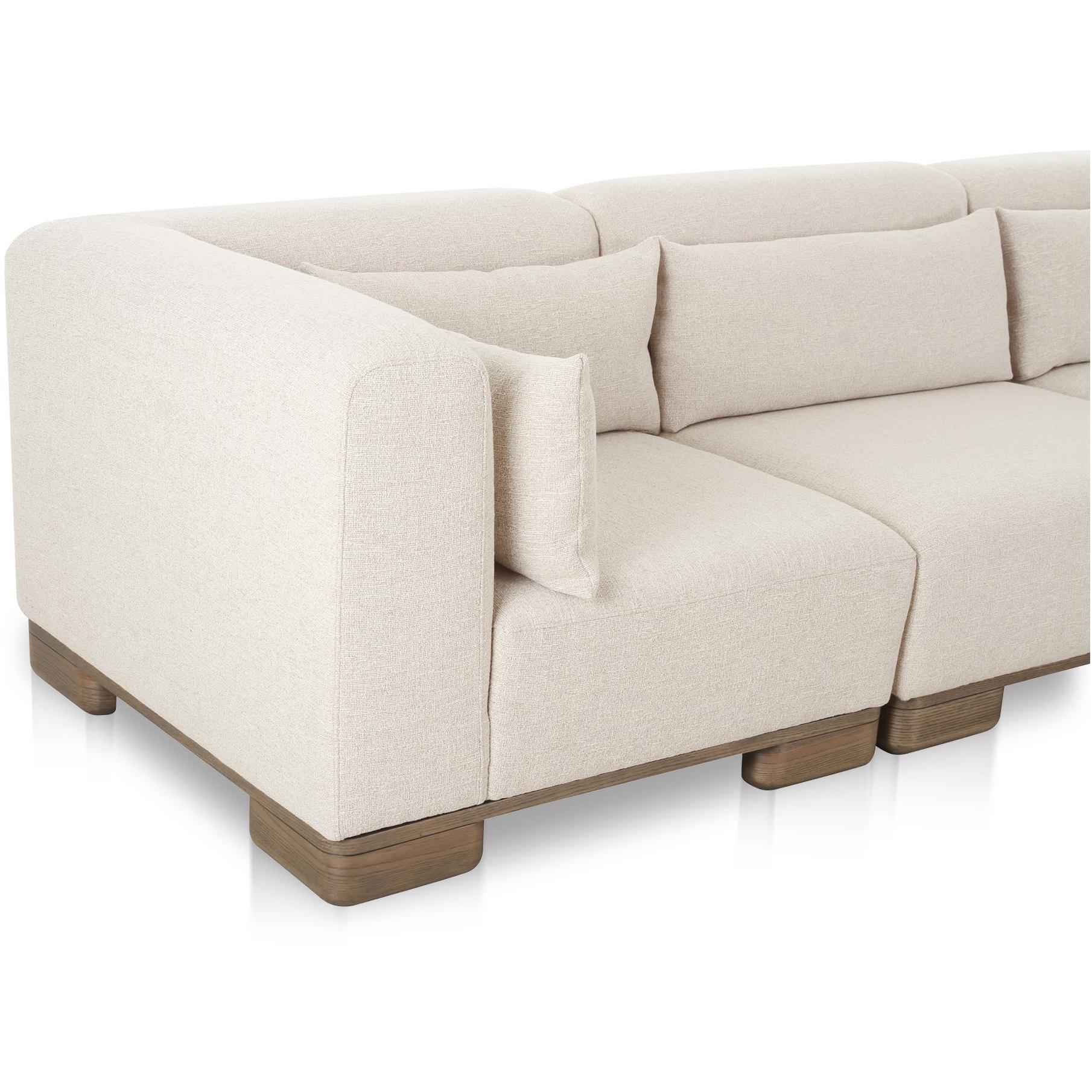 June Classic L-Shaped Modular Sectional Oatmeal 8 June Classic L-Shaped Modular Sectional Oatmeal - Image 8