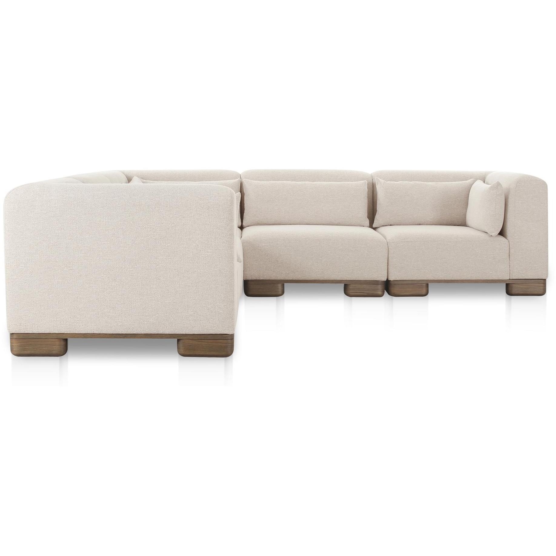 June Classic L-Shaped Modular Sectional Oatmeal 4 June Classic L-Shaped Modular Sectional Oatmeal - Image 4