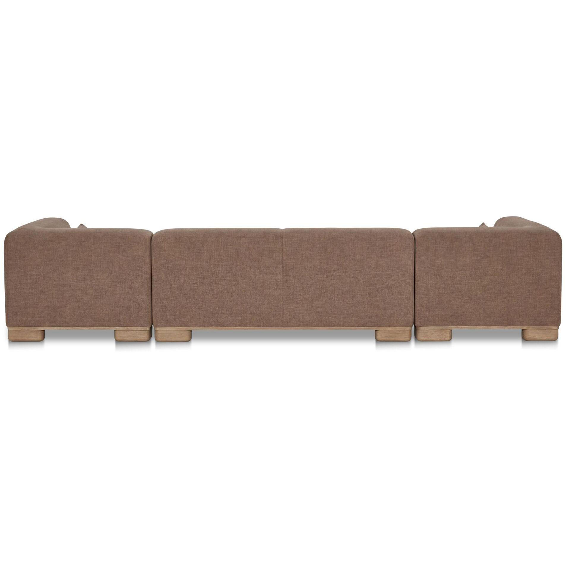 June U Shaped Modular Sectional Dark Brown 5 June U Shaped Modular Sectional Dark Brown - Image 5