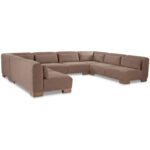 June U Shaped Modular Sectional Dark Brown 10 June U Shaped Modular Sectional Dark Brown - Image 3