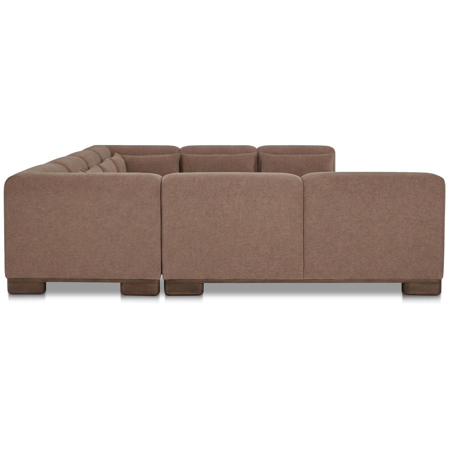 June U Shaped Modular Sectional Dark Brown 4 June U Shaped Modular Sectional Dark Brown - Image 4