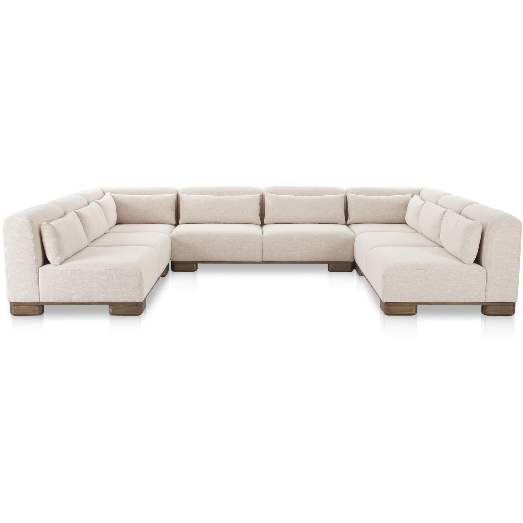 June U Shaped Modular Sectional Oatmeal
