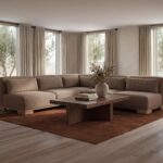 June Corner Modular Sectional Dark Brown OA-1050-20 OA 1050 20 10