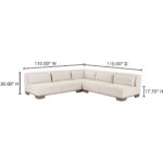 June Corner Modular Sectional Oatmeal OA-1050-34 OA 1050 34 70