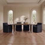 Lydia Slipcover Dining Chair Black 4 Lydia Slipcover Dining Chair Black OA-1051-02 OA 1051 02 10