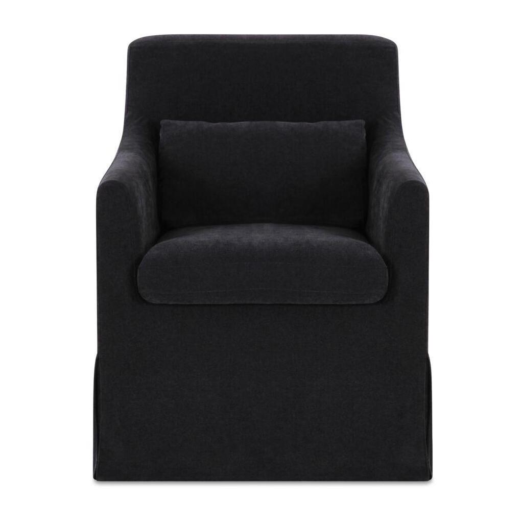 Lydia Slipcover Dining Chair Black 1 Lydia Slipcover Dining Chair Black
