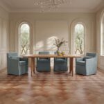 Lydia Slipcover Dining Chair Blue 4 Lydia Slipcover Dining Chair Blue OA-1051-07 OA 1051 07 10