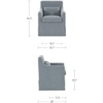 Lydia Slipcover Dining Chair Blue 5 Lydia Slipcover Dining Chair Blue OA-1051-07 OA 1051 07 70 dim
