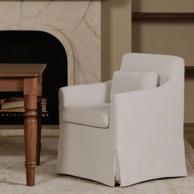 Lydia Slipcover Dining Chair Beige OA-1051-34 OA 1051 34 10