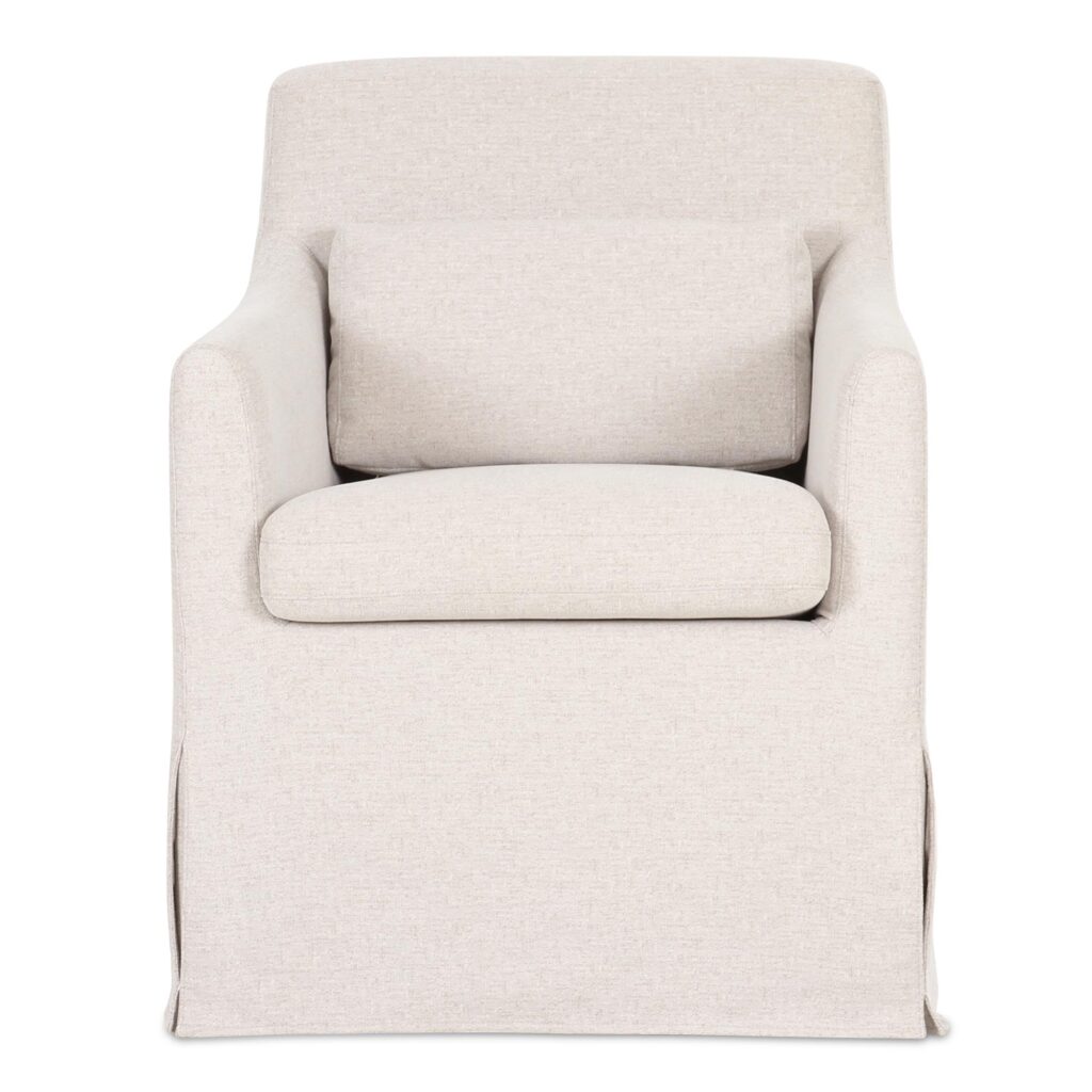 Lydia Slipcover Dining Chair Beige