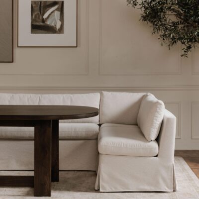 Fable Slipcover Dining Corner Chair Beige OA-1055-34 OA 1055 34 11