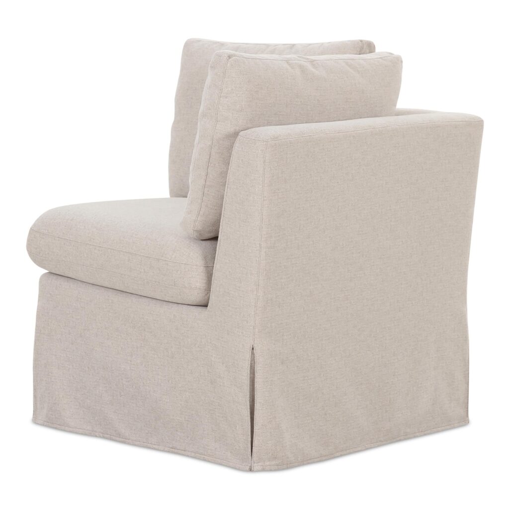 Fable Slipcover Dining Corner Chair Beige - Image 2