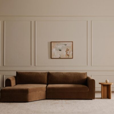 Madrid Left Sectional Taupe