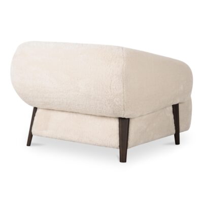 Devlin Lounge Chair Cream Faux Fur OA-1061-05 OA 1061 05 Devlin diagL back shadsilo