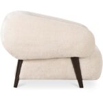Devlin Lounge Chair Cream Faux Fur OA-1061-05 OA 1061 05 Devlin side right shadsilo