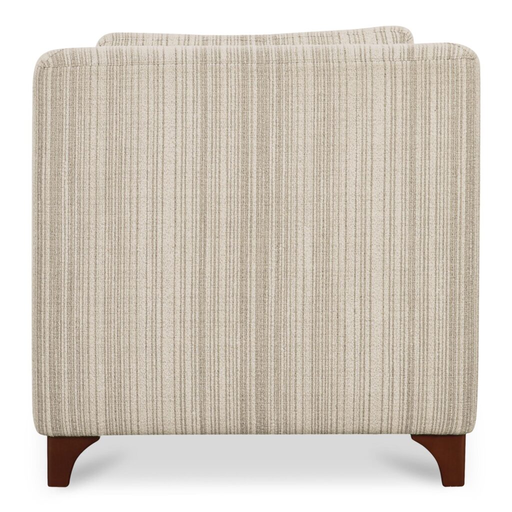 Hewitt Accent Chair Beige Stripe - Image 5