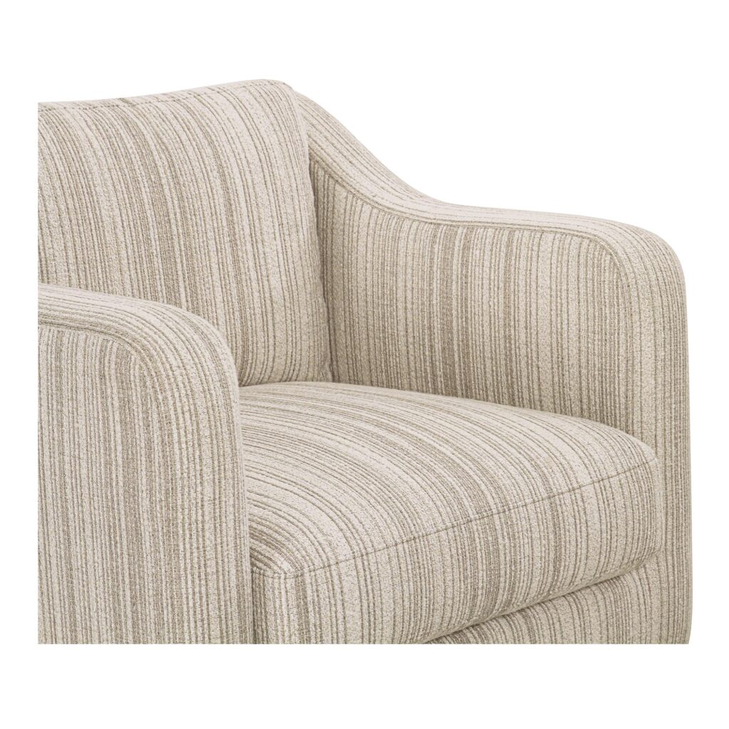 Hewitt Accent Chair Beige Stripe - Image 6