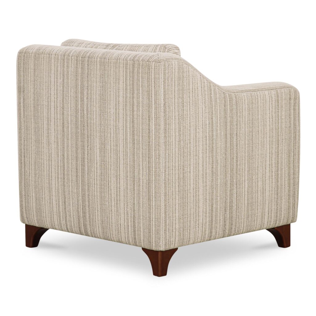 Hewitt Accent Chair Beige Stripe - Image 3