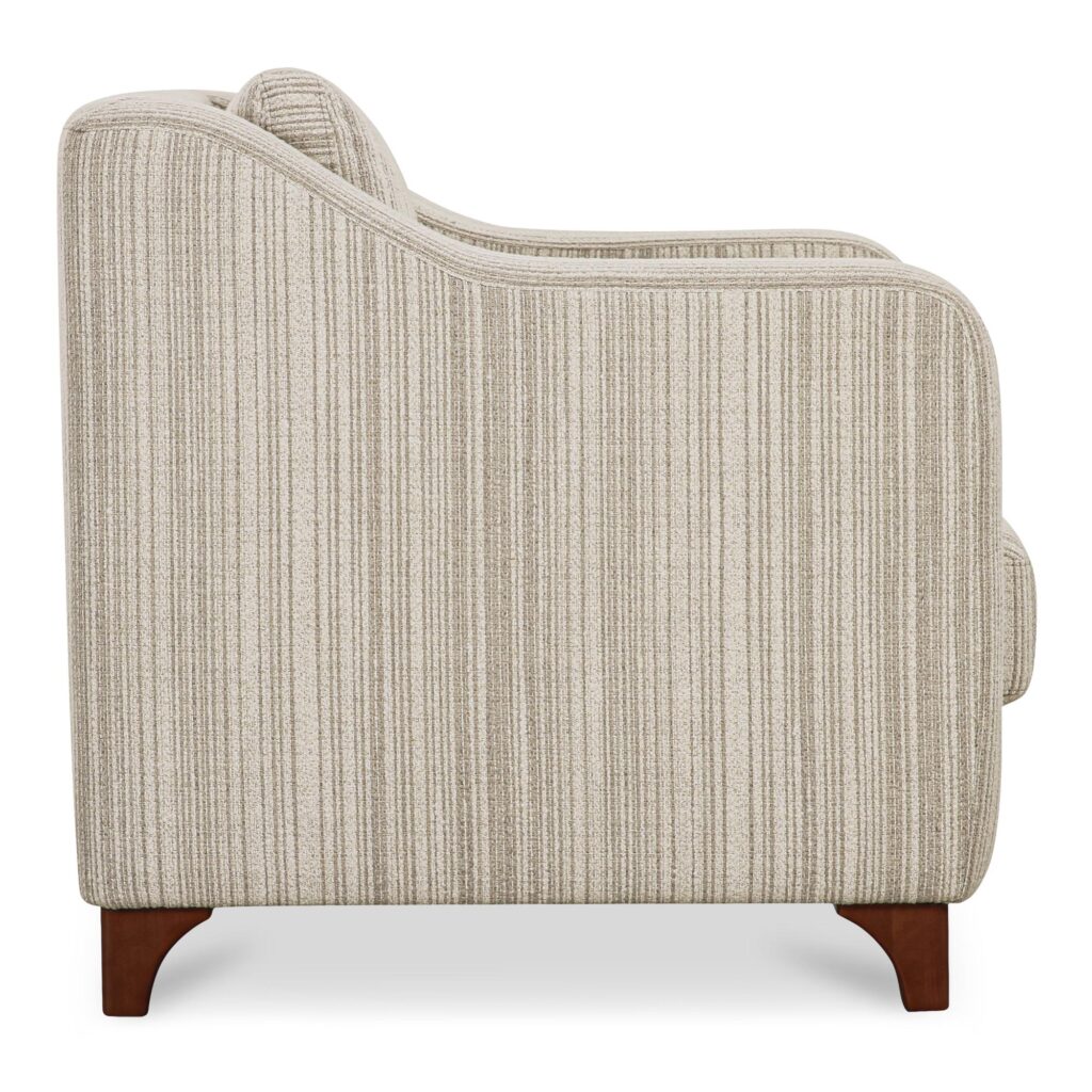 Hewitt Accent Chair Beige Stripe - Image 4