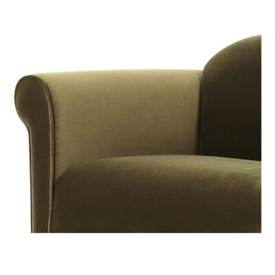 Harmony Accent Chair Dark Green Faux Mohair OA-1063-27 OA 1063 27 Harmony closeup shadsilo