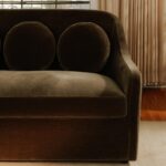 Rialto Sofa Dark Green Faux Mohair OA-1064-16 OA 1064 16 10