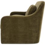 Rialto Sofa Dark Green Faux Mohair OA-1064-16 OA 1064 16 Rialto side left shadsilo