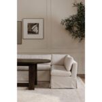 Fable Slipcover Dining Banquette L-Shape Beige 96In OA-1067-34 OA 1067 34 10