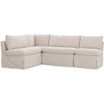 Fable Slipcover Dining Banquette L-Shape Beige 96In OA-1067-34 OA 1067 34 Fable diagL shadsilo