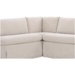 Fable Slipcover Dining Banquette L-Shape BeigeÂ  100.5In OA-1068-34 OA 1068 34 Fable closeup shadsilo