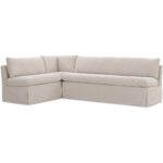 Fable Slipcover Dining Banquette L-Shape BeigeÂ  100.5In OA-1068-34 OA 1068 34 Fable diagL shadsilo