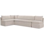 Fable Slipcover Dining Banquette L-Shape Beige 125.5In OA-1069-34 OA 1069 34 Fable diagL shadsilo