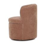 Dane Swivel Dining Chair Heritage Pink OA-1074-33 OA 1074 33 Dane side left shadsilo