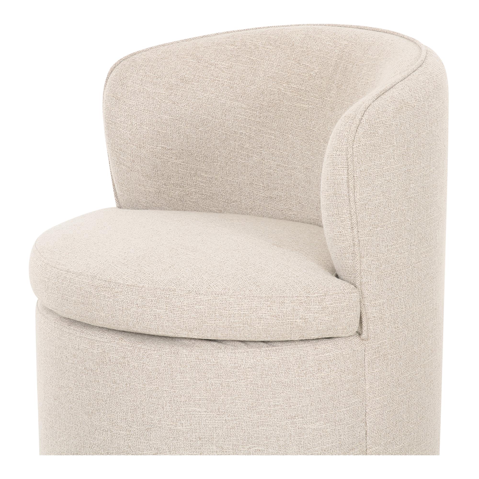 Dane Swivel Dining Chair Oatmeal 6 Dane Swivel Dining Chair Oatmeal - Image 6