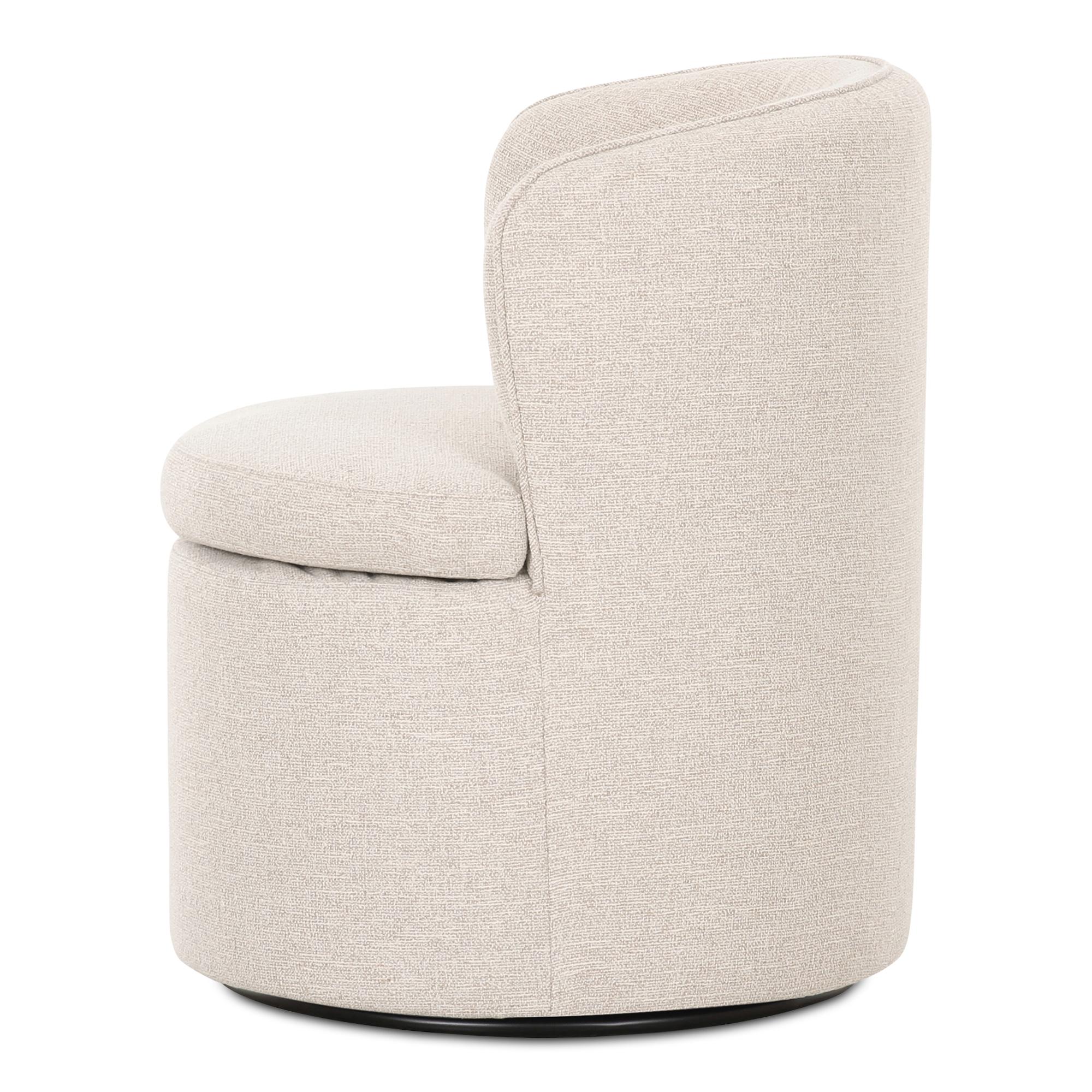 Dane Swivel Dining Chair Oatmeal 4 Dane Swivel Dining Chair Oatmeal - Image 4