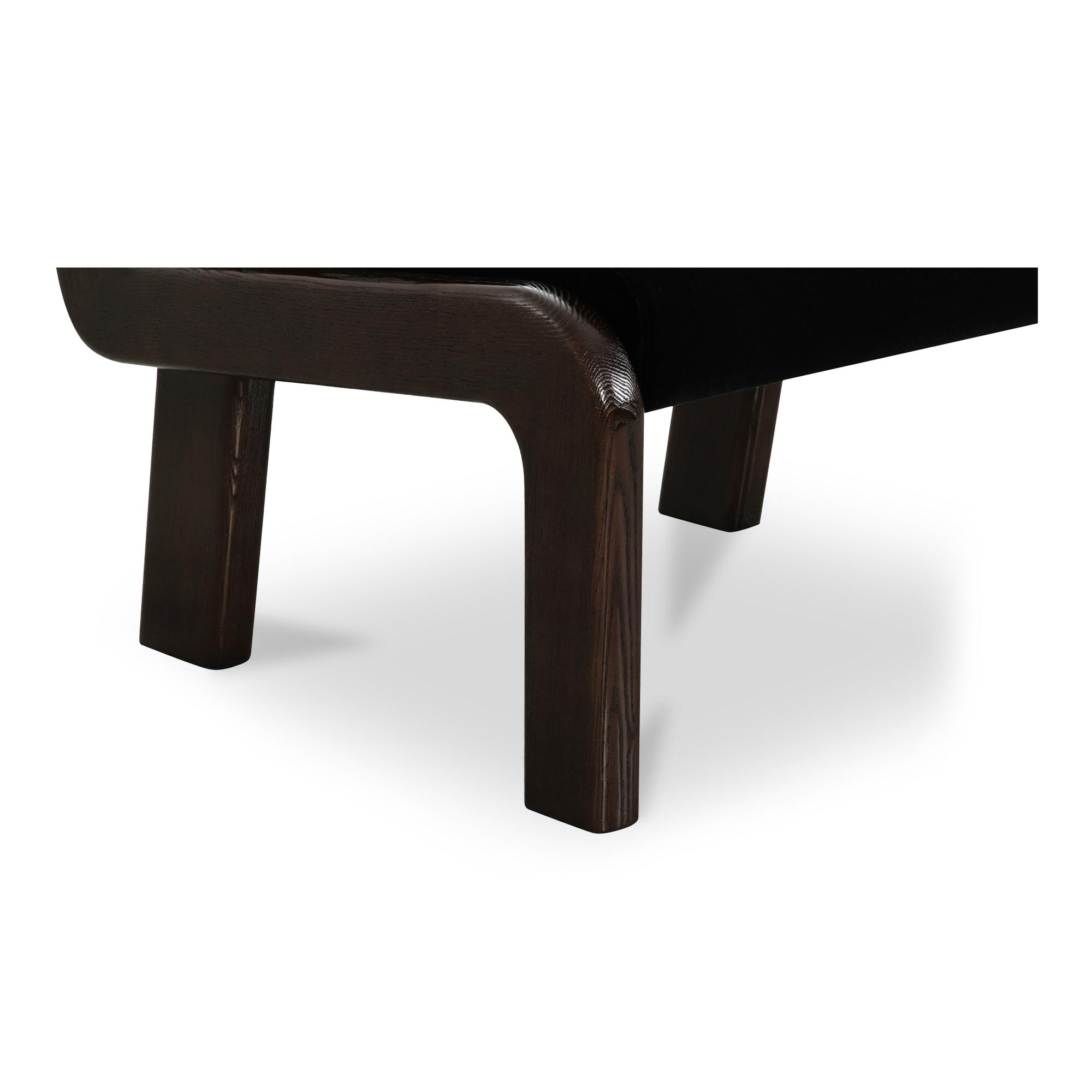 Edie Accent Chair Black Faux Mohair 6 Edie Accent Chair Black Faux Mohair - Image 6