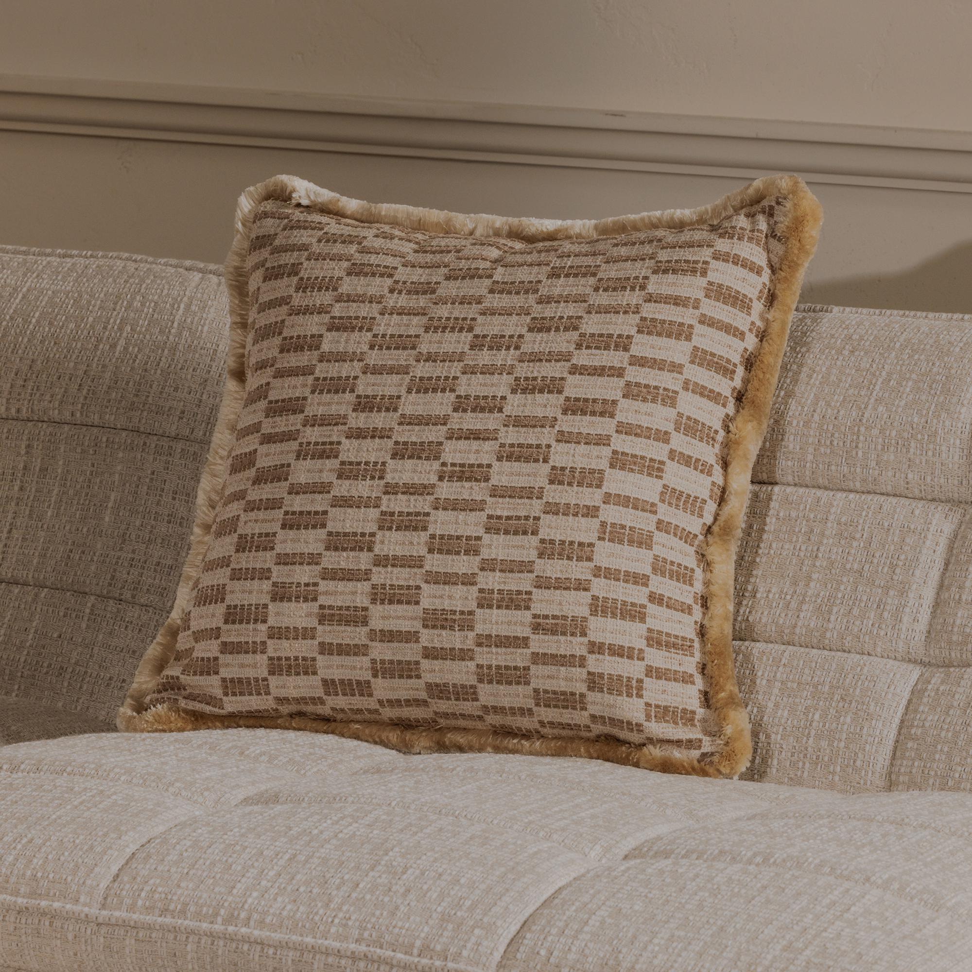Leone Cushion Taupe 5 Leone Cushion Taupe - Image 5