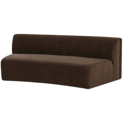 Naomi Concave Sofa Dark Brown