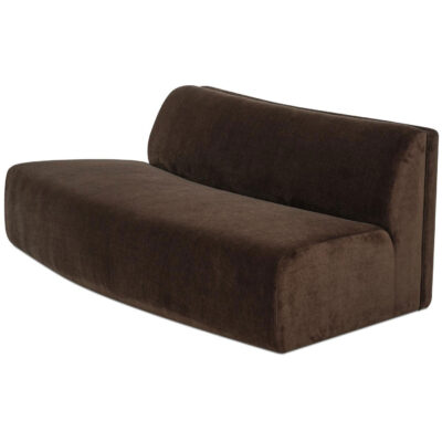 Naomi Convex Sofa Dark Brown